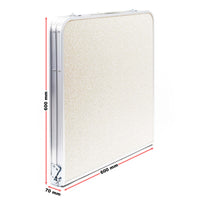 Toboli Tavolo da campeggio pieghevole 120x60x70cm altezza 54/61/70cm portatile e multiuso