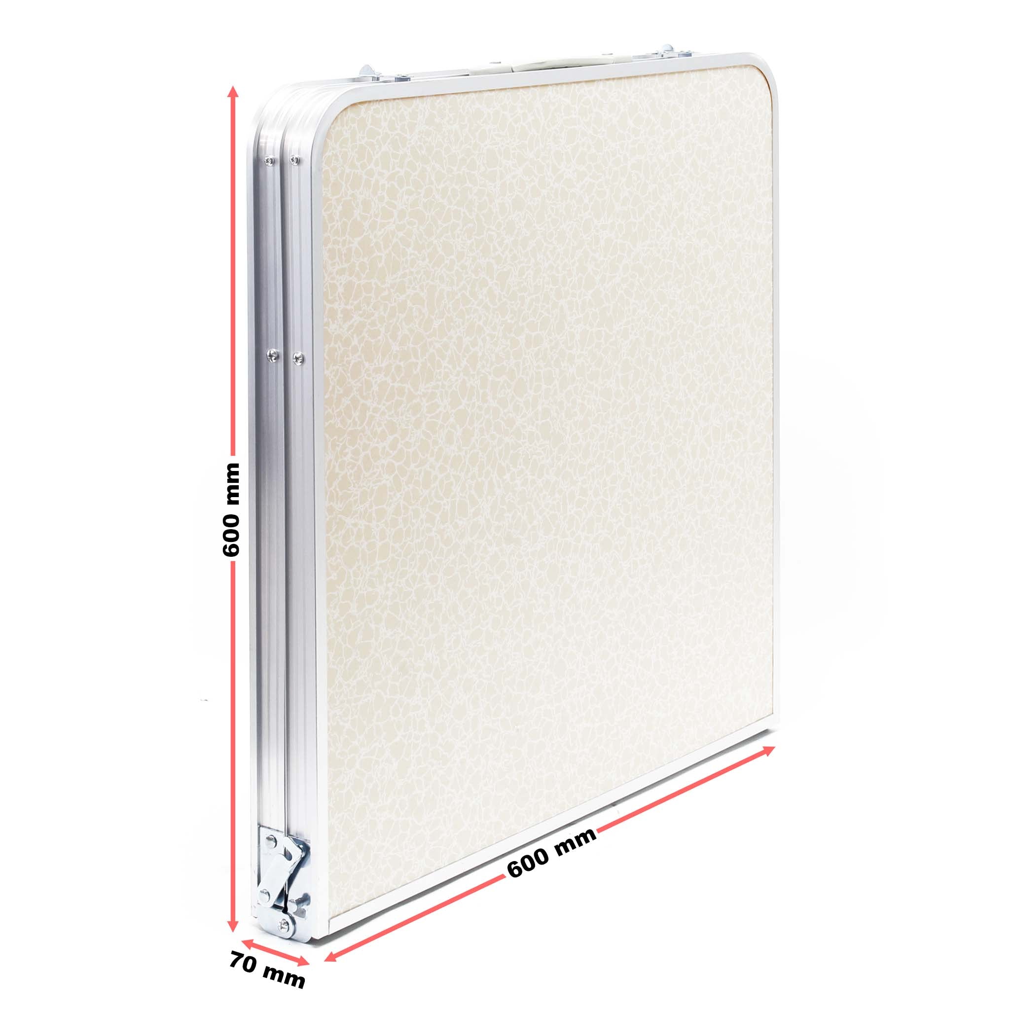 Toboli Tavolo da campeggio pieghevole 120x60x70cm altezza 54/61/70cm portatile e multiuso