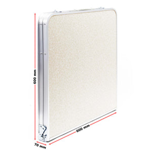 Toboli Tavolo da campeggio pieghevole 120x60x70cm altezza 54/61/70cm portatile e multiuso