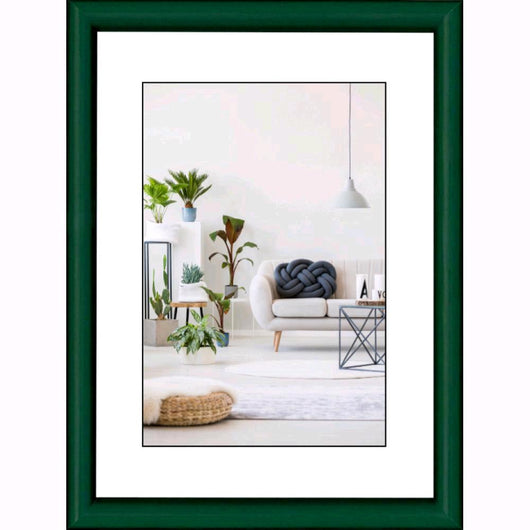 Cornice Foto Portafoto da tavolo da muro COLORS legno di Pino Colore VERDE 18x24 cm