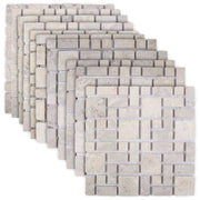 Piastrelle Mosaico Crema 30 x 30 cm Marmo 42033525