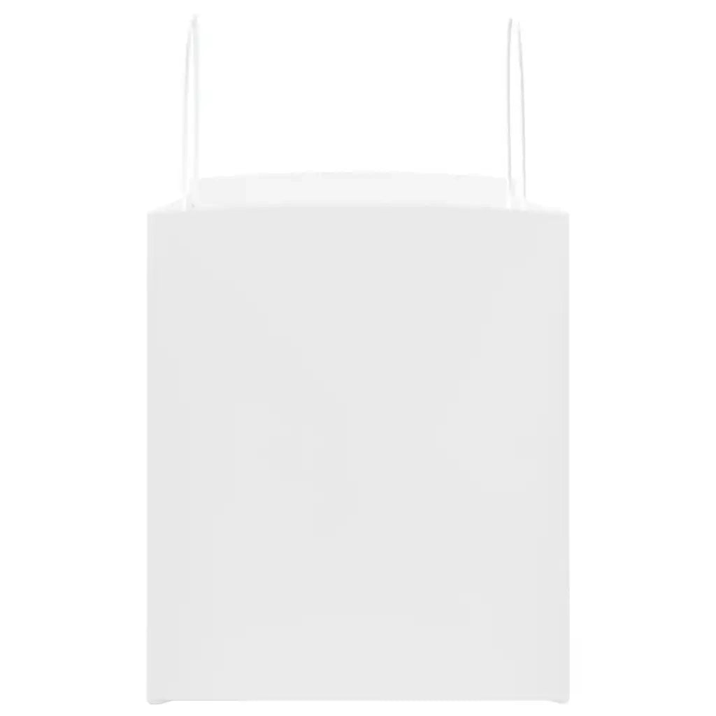 Sacchetti di Carta 250 pz con Manici Bianchi 32x22x24 cm