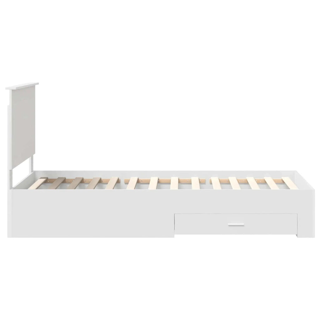 Struttura del letto Bianco 90 x 190 cm Legno multistrato 3409694
