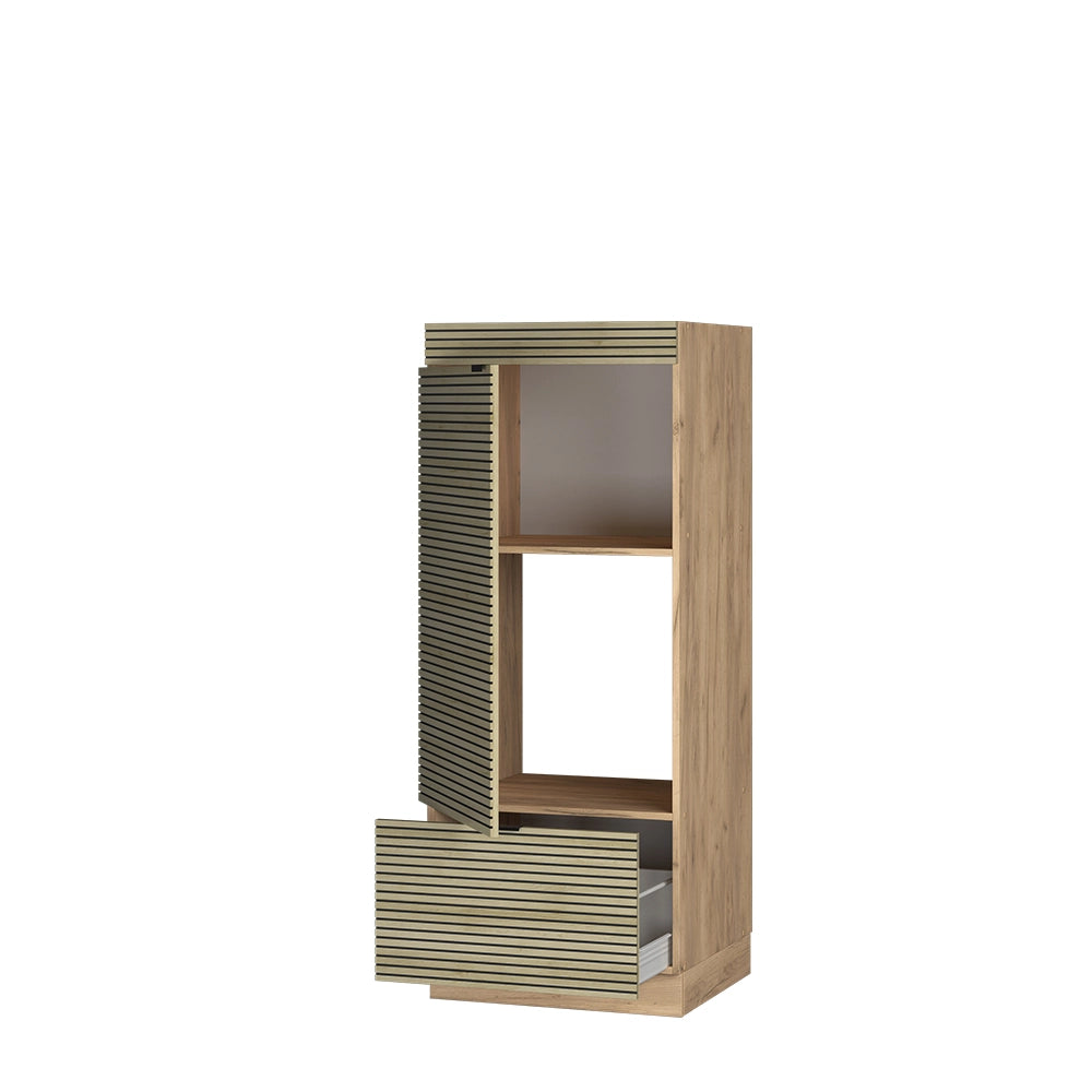 Mobile cucina microonde Fame-Line Pannello in quercia/Rovere dorato 60 cm Vicco
