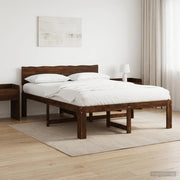Letto matrimoniale con testiera ROSTOCK Marrone Scuro 903446