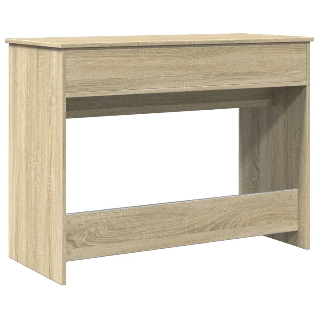 Toeletta | Tavolo da Trucco con Specchio Rovere Sonoma 100x45x76 cm