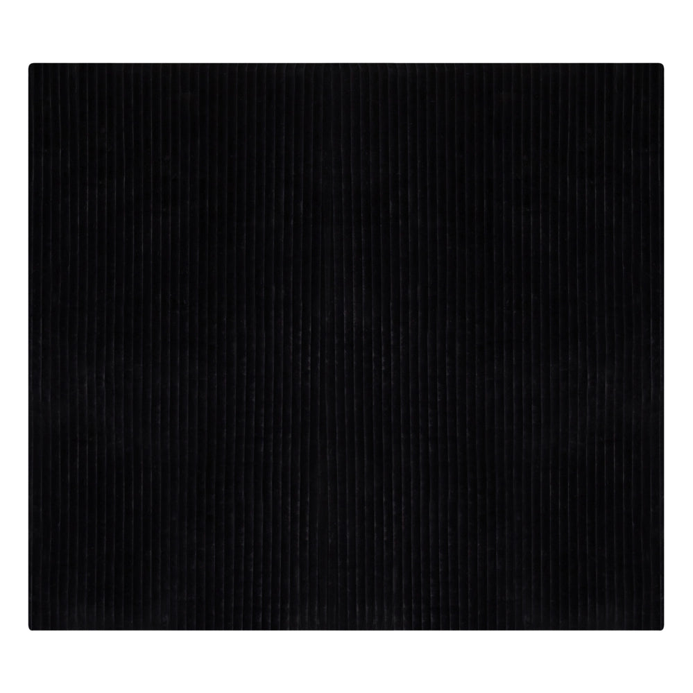 Copriletto decorativo in tessuto morbido 200 x 220 cm nero camera da letto