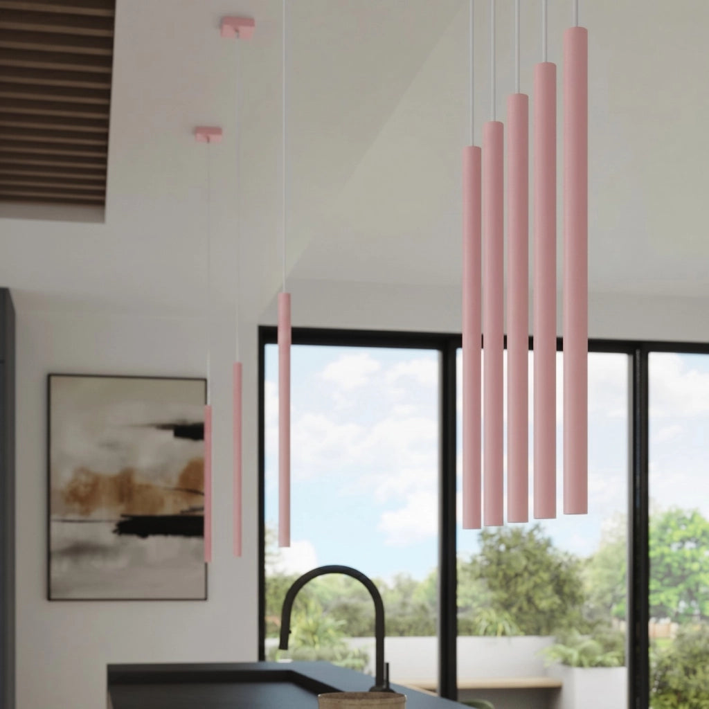 Lampada a sospensione PASTELO 2 rosa