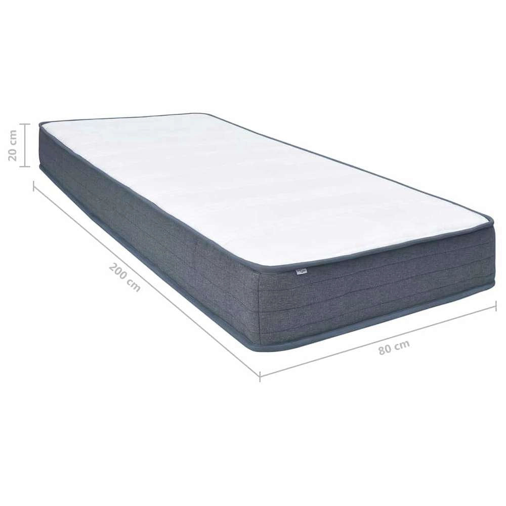 Box Spring Bed Mattress 200 X 80 X 20 Cm