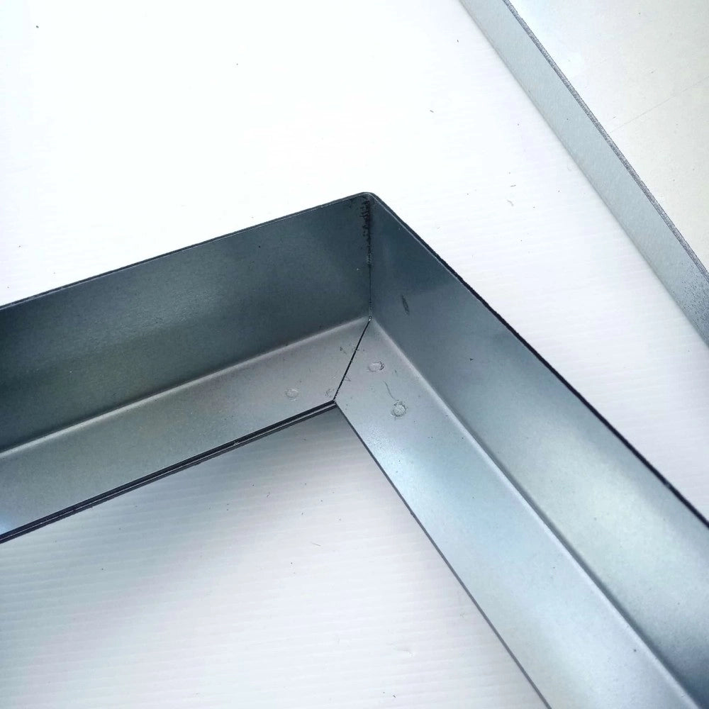 Sigillo 200 x 200 x h 50mm chiusino di lamiera zincata pesante da incasso