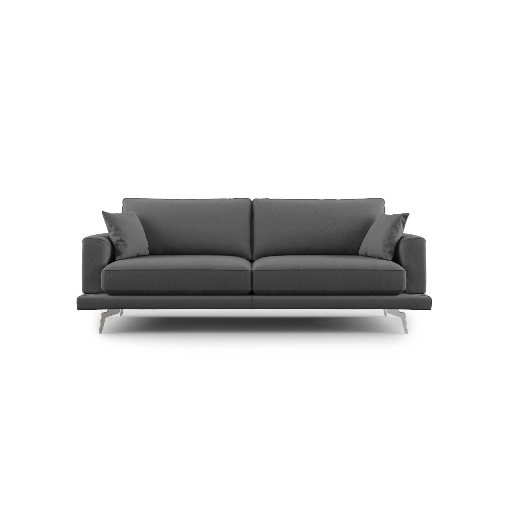 Dorian Divano moderno in tessuto morbido antimacchia T05 198 cm antracite
