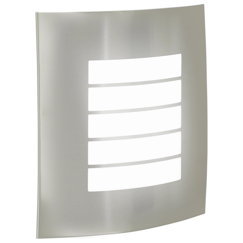Lampada da Muro Esterno 2 pcs Argento Acciaio Inossidabile IP44