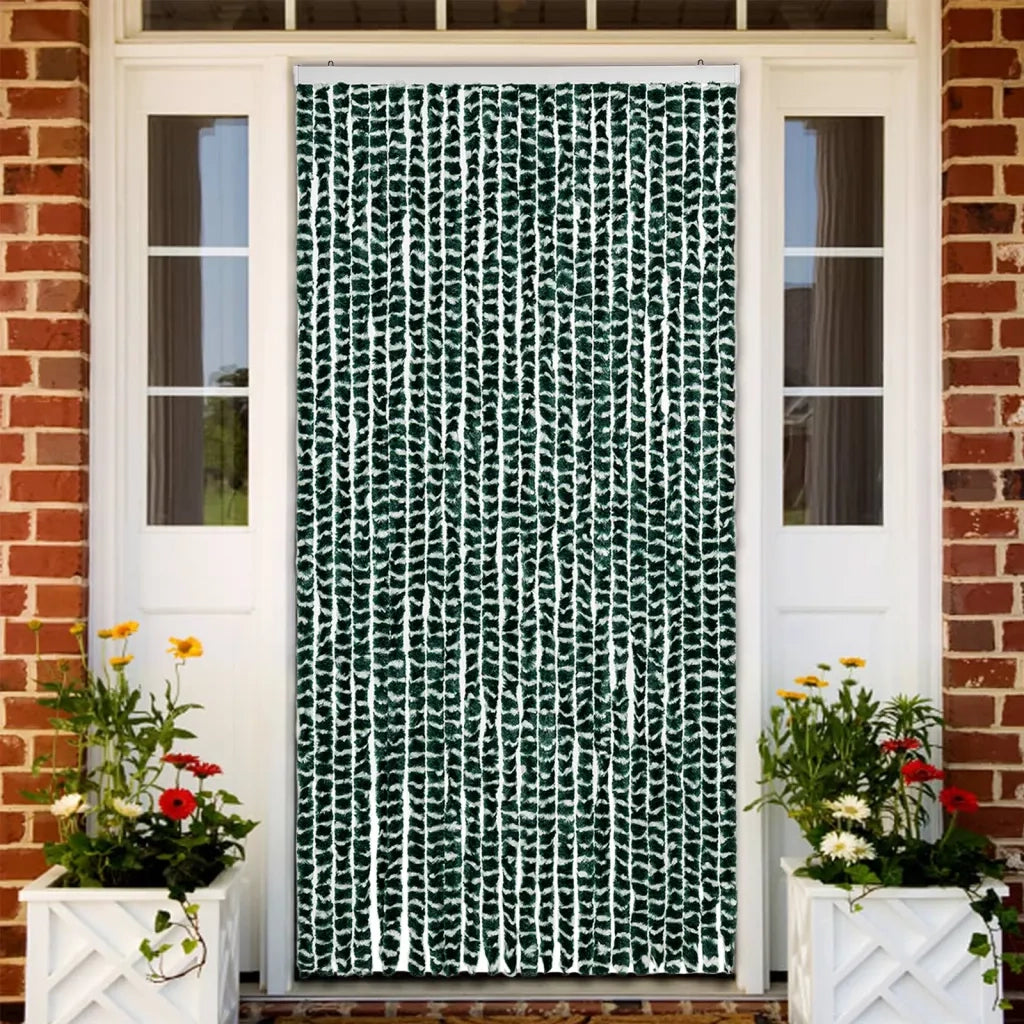 Zanzariera Verde e Bianco 100x220 cm Ciniglia CFW2301755