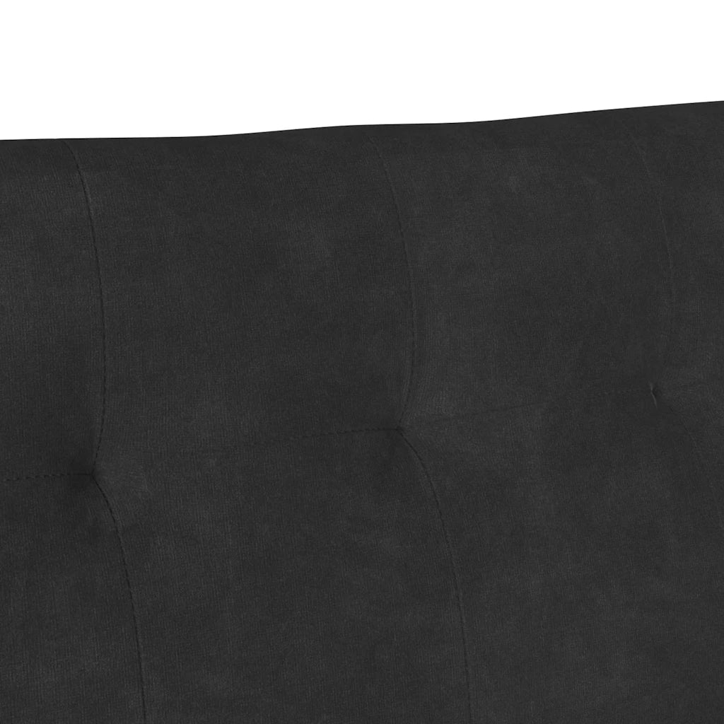 Panca Chesterfield Nero 112 x 65,5 x 75 cm Velluto CFW8501073