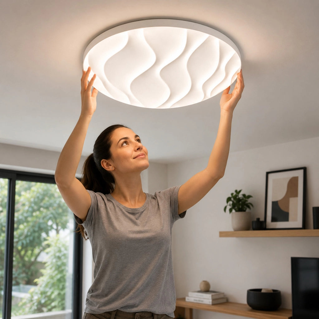 PLAFONIERA LED 70W 3CCT 58CM LAMPADA SOFFITTO LUCE 3000K 4000K 6500K ET-31733