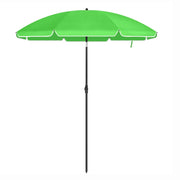 Ombrellone da giardino diametro 2 m protezione UPF 50+ inclinabile portatile resistente al vento stecche in fibra di vetro con borsa verde 12_0001757