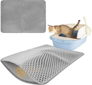 Tappeto per gatto 59,5 x 44,5 cm - Materiale EVA - Antiscivolo - Doppia lastra - Assorbente shock - Design duraturo - Sfregiatore per gatti