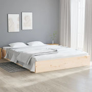 Giroletto senza Materasso-Struttura Letto Ambrato in Legno Massello 120x200 cm 962415