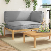 Set di divani Grigio 133 x 92 x 69 cm Legno di Acacia Massello 3418167