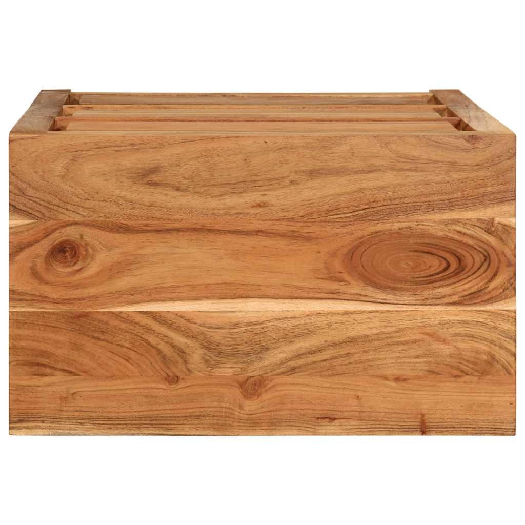 Cassettiera 55 x 33 x 75 cm ampio spazio di archiviazione design contemporaneo ingresso legno massello di acacia marrone miele 02_0056676