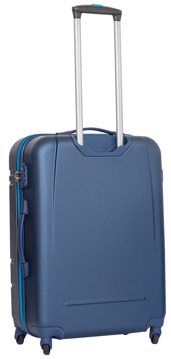 Trolley Valigia Media Rigida in ABS 4 Ruote TSA Ravizzoni Sangria Blu