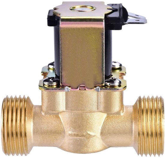Solenoide a Ventiolo Acquatico, 3/4" DC 24V Normale Chiusura Ventola Elettrica Magnetica in Rame per Regolazione dell'Acqua Ventiolo in Rame per Regolazione dell'Acqua