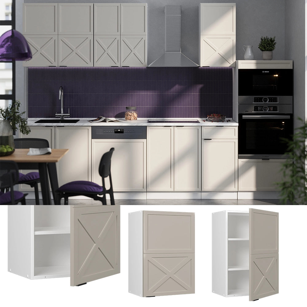 Vicco Pensile da cucina GrigioBeige 50 cm
