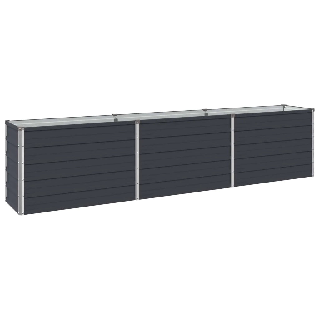 Letto rialzato da giardino Antracite 240 x 40 x 55 cm 8006257