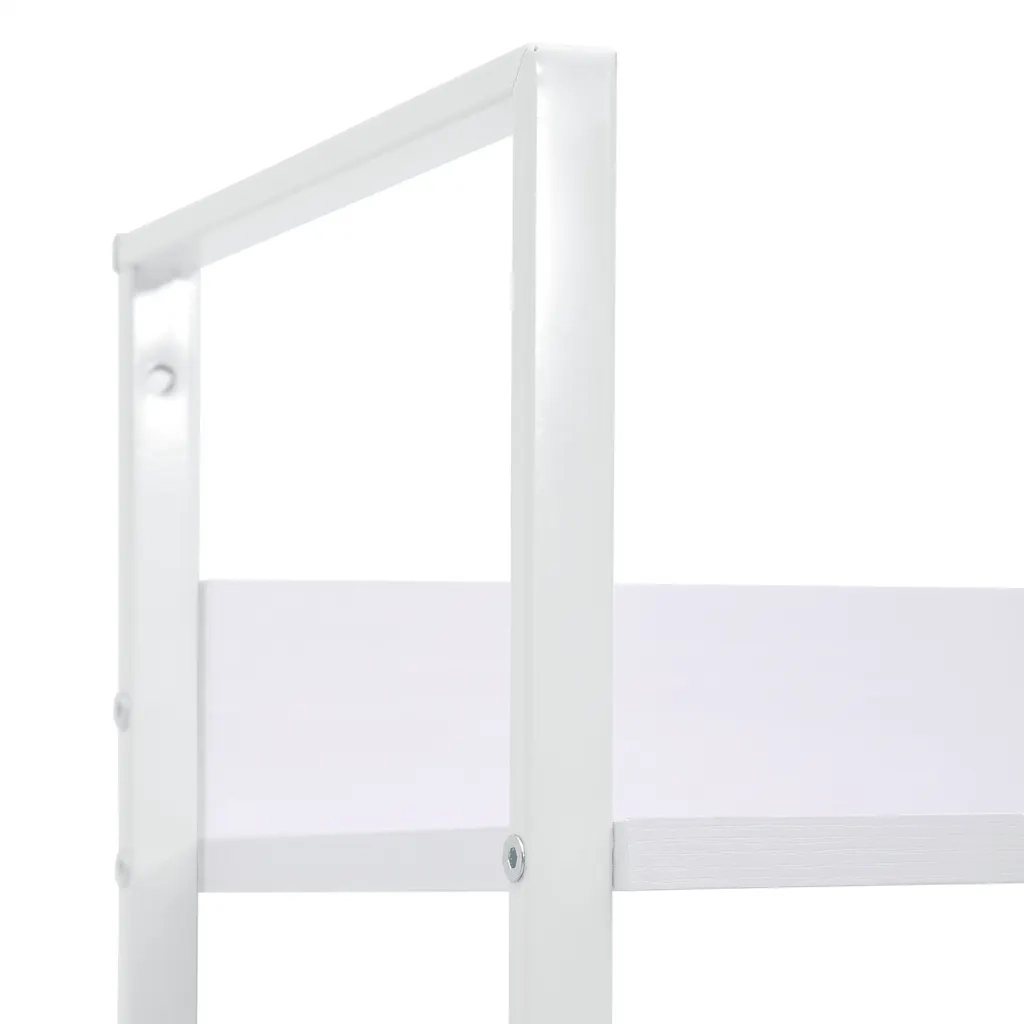 Scaffale Libri 4 Ripiani Bianco 60x27,6x124,5 Legno Multistrato 288224