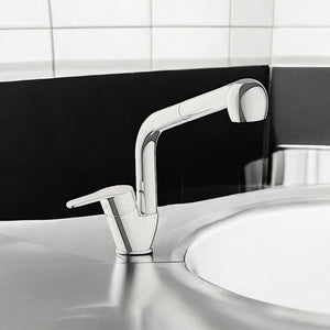 Miscelatore lavello con doccia estraibile completo