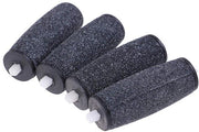 Set di 4 Rotelle di Sostituzione per Piedi - Cura Effettiva della Pelle - Nero - Ideale per Piede Plantare - Set di 4 - Adatto per Ghiaccio