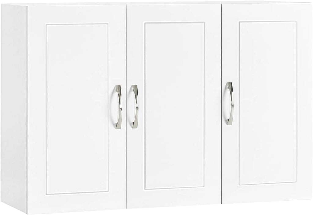 Armadietto pensile da bagno Mobile da parete per il cucina con due ante bianco L60*P30*A60 cm FRG231-W