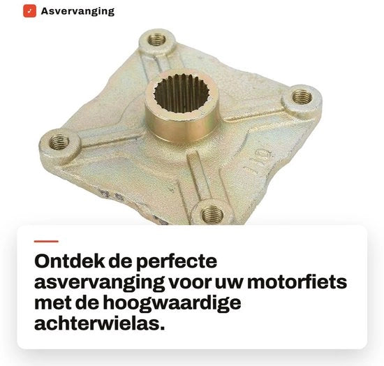 Achterwielas per Motorfiets 150/200cc - Corrosione Resistente - Costruzione di Alta Qualità - Facile da Installare - Lunga Durata - Wielas
