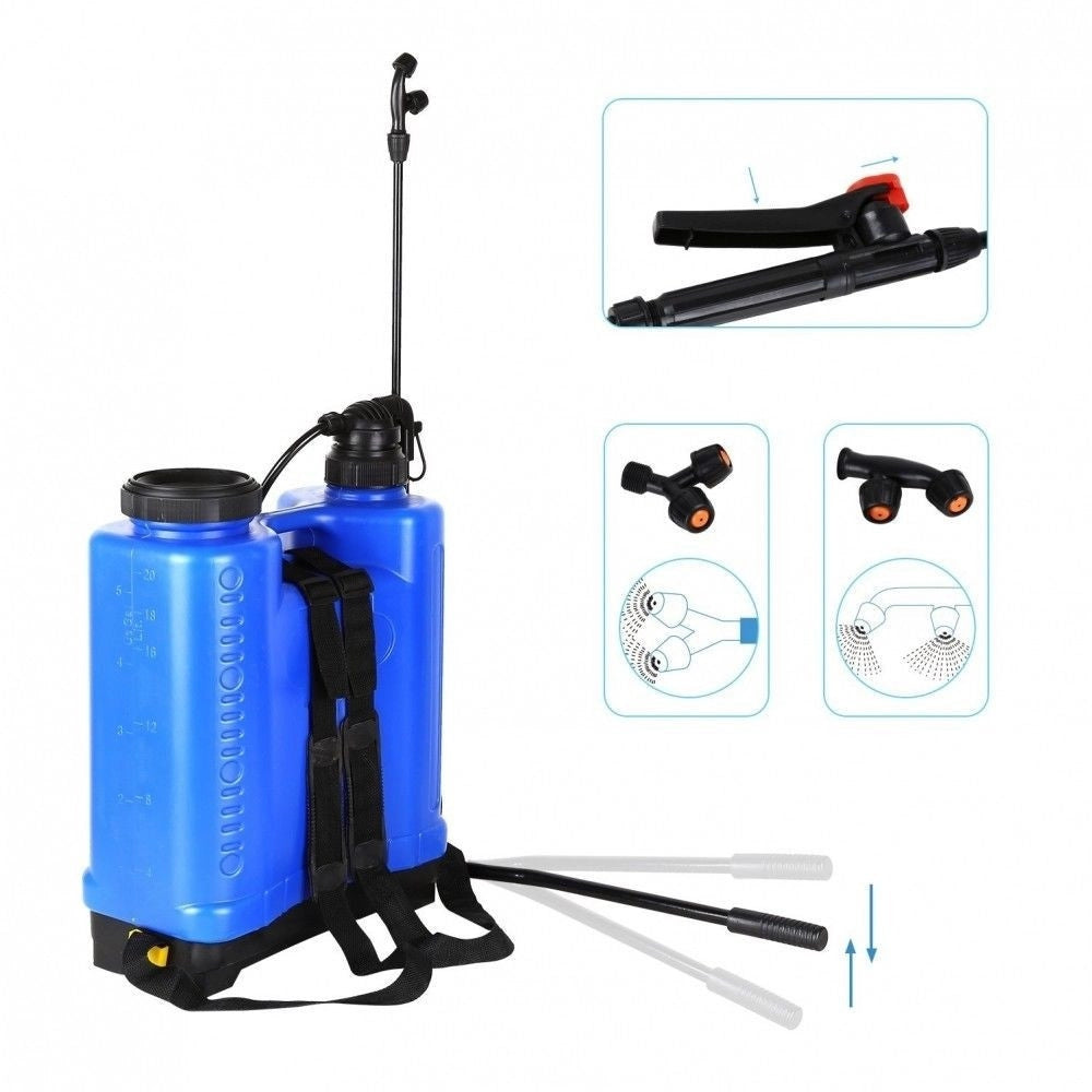 Trade Shop - Nebulizzatore A Spalla 18 Lt Spruzzatore Zaino Irroratrice Spruzzatore A Pompa -