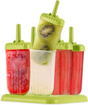 Forme per Gelato - Supporti per Gelato - Modelli per Gelato - Forme per Gelatini - Supporto per Gelato - Senza Fessurazione - Gelato Forme & Supporti - Libero da BPA e da Chimici - Supporto per Gelato in Silicone - 6 Pezzi