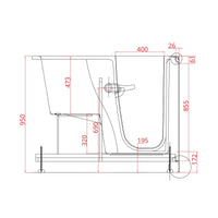 Vasca Oasi con Porta a Destra e Seduta - Goman