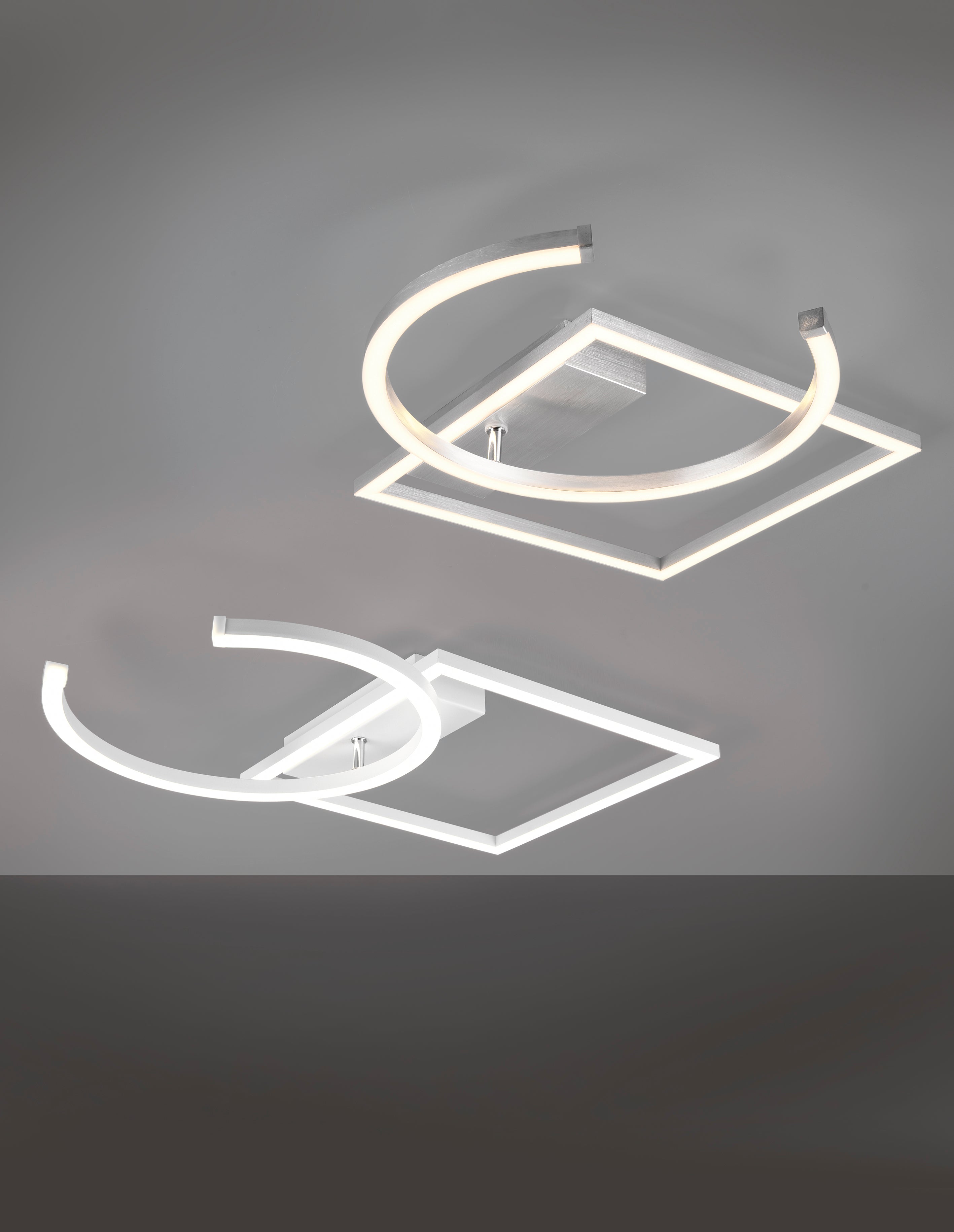 Plafoniera da Interno a LED in Metallo Bianco Opaco