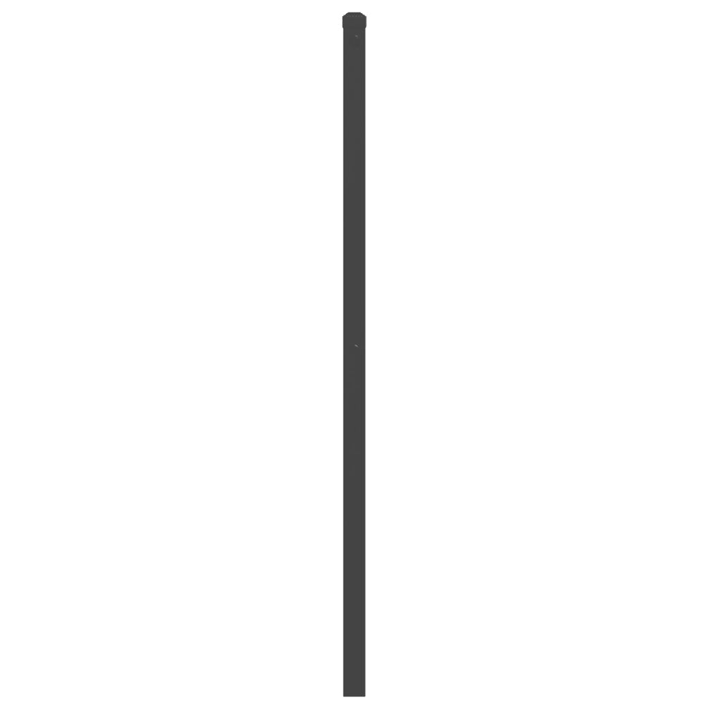 Testiera in Metallo Nero 180 cm