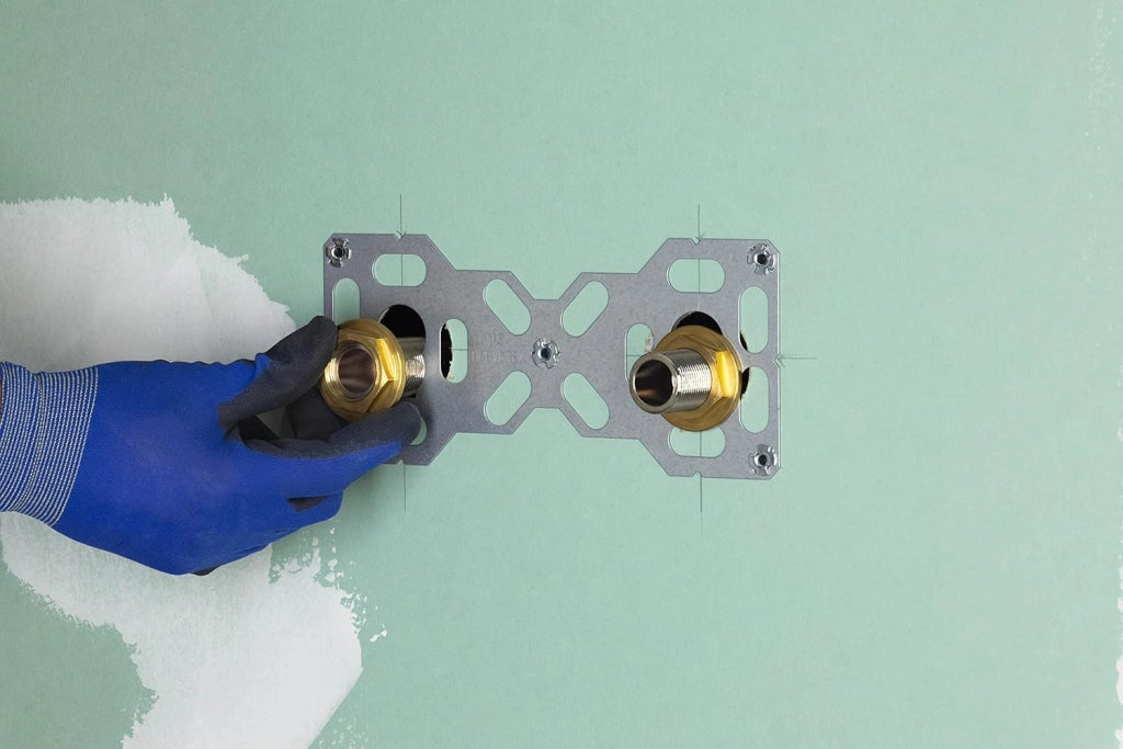 Giradischi doppia uscita Multistrato a Compressione (da avvitare) Ø16 per doccia/vasca FIXSYSTEM