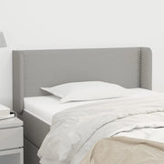 Testiera ad Orecchio Grigio Chiaro 103x16x78/88 cm in Tessuto 3118618