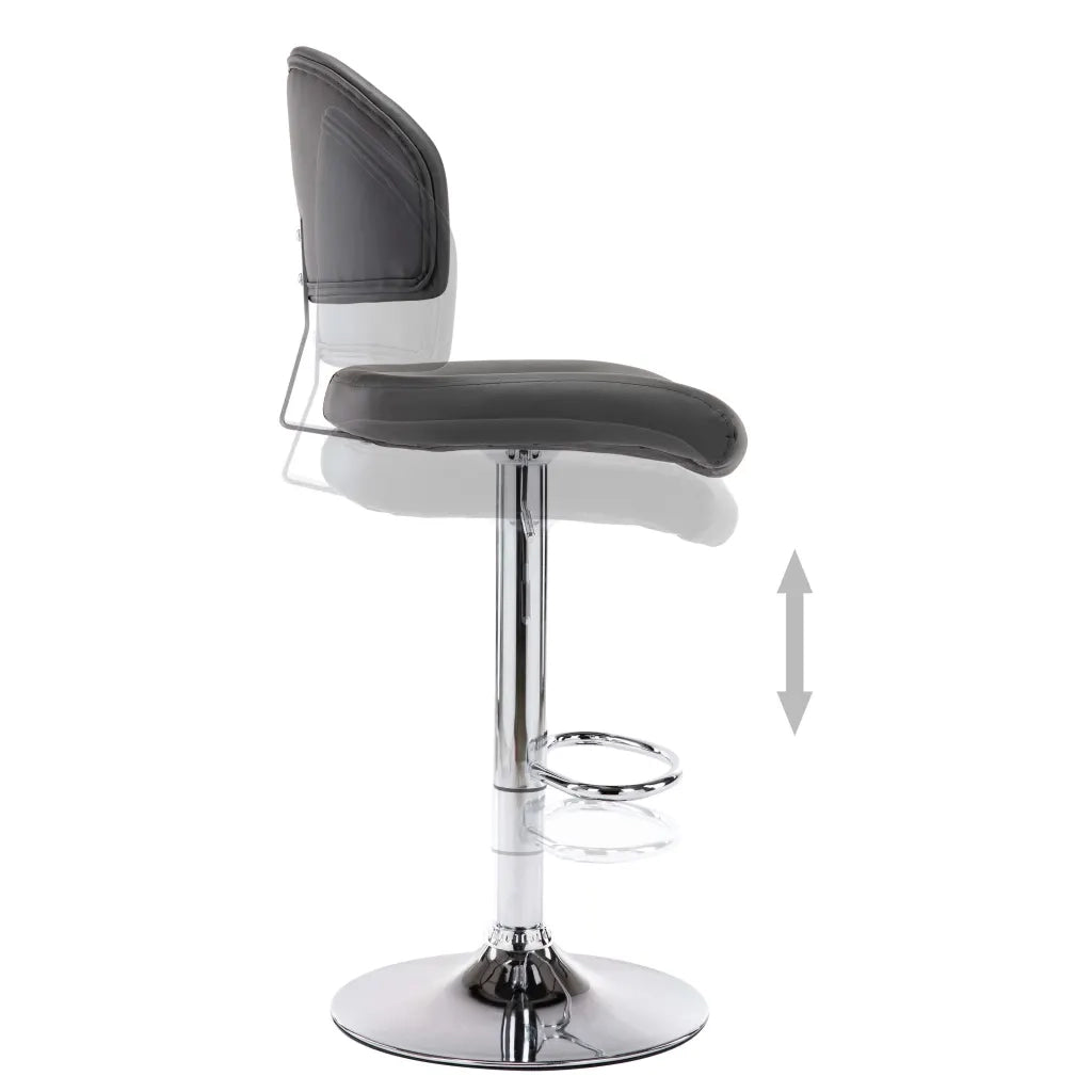 Sgabello da Bar Grigio in Similpelle cod mxl 56548