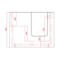 Vasca Erika con porta a destra e seduta a sinistra - Goman
