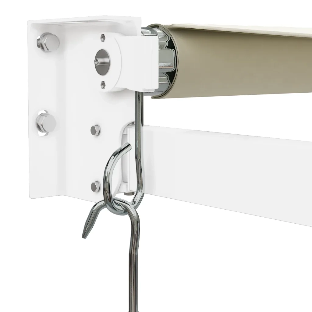 Tenda da Sole Retrattile Crema 5x3 m in Tessuto e Alluminio 3154430