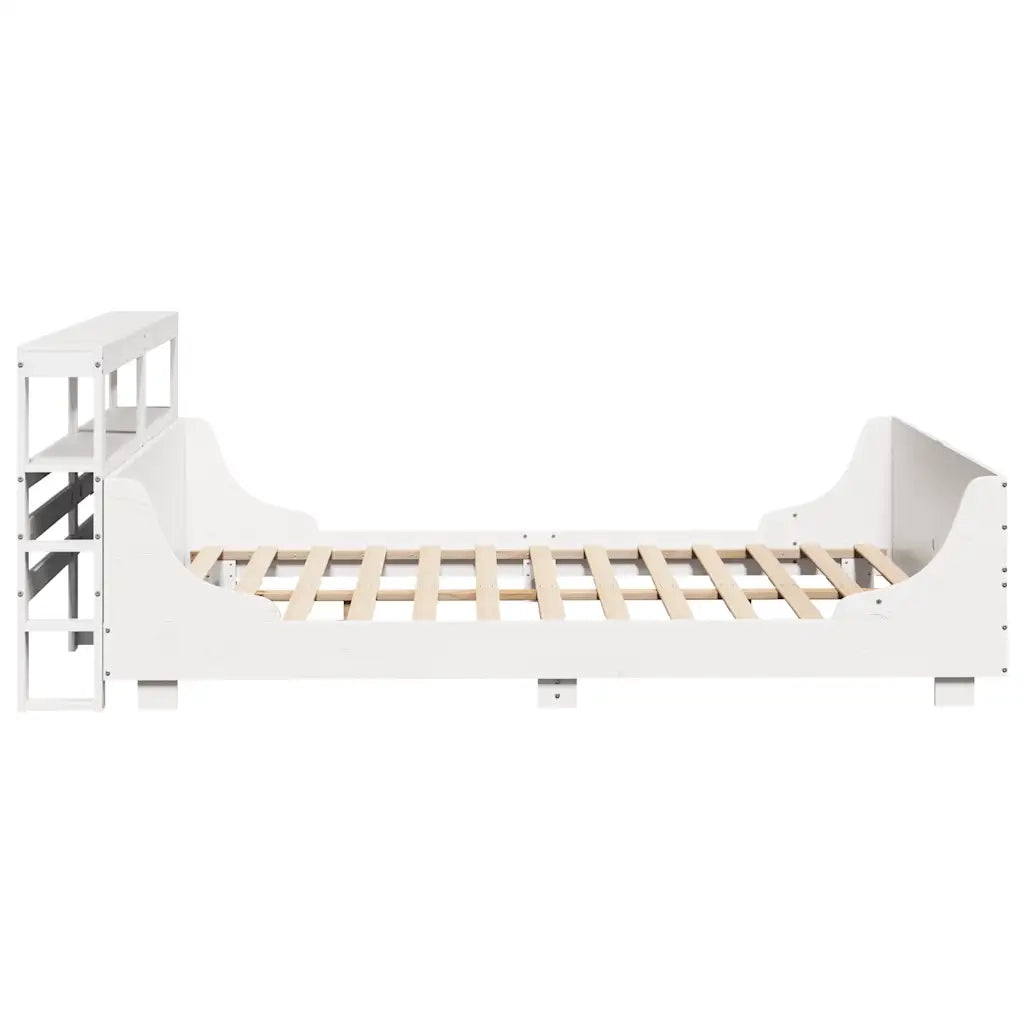 vidaXL Letto senza Materasso Bianco 140x190 cm Legno Massello di Pino