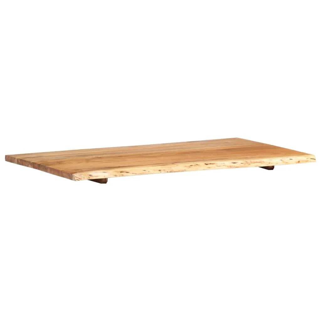 Piano lavabo in acacia mensola sospesa mensola per lavabo piano lavabo 100x55x2,5 cm 02_0003418
