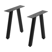 Set di 2 Gambe Heustreu per Mobili Fai da Te - Altezza 45 cm - Acciaio Nero [en.casa]
