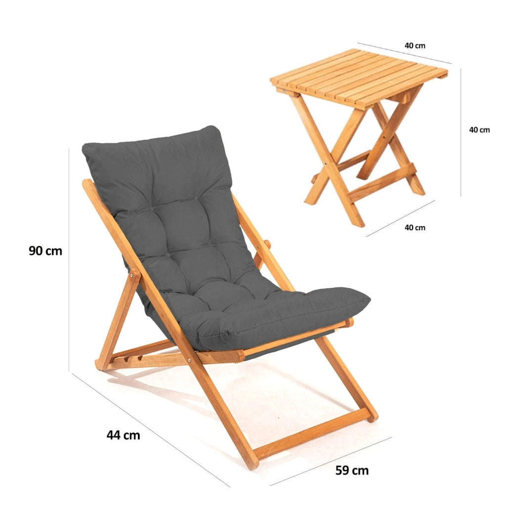 Salottino Outdoor Leni, set Salotto da Esterno 2 Posti, Marrone