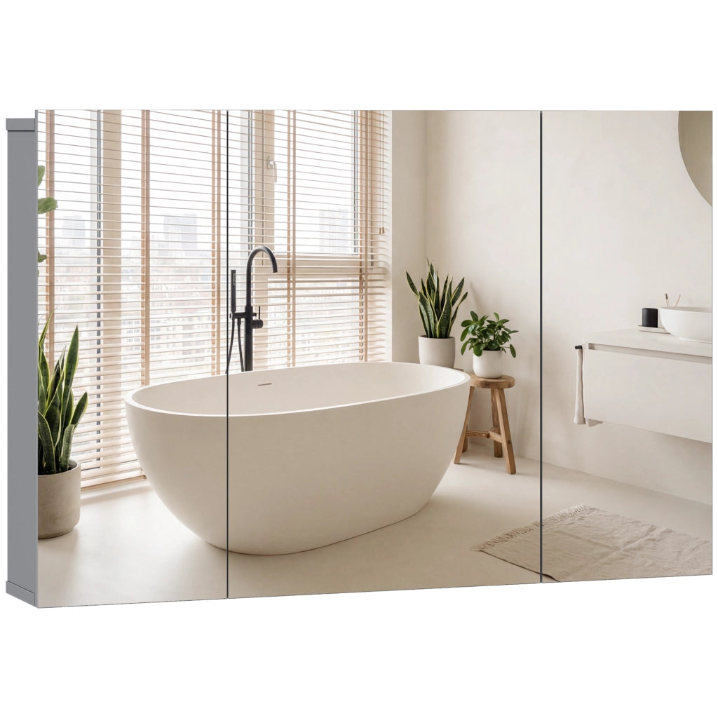 Specchio Armadietto Bagno ¨C Minimal ¨C Grigio 60x30x