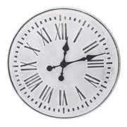Orologio metallo bianco nero cm ø48x4,5