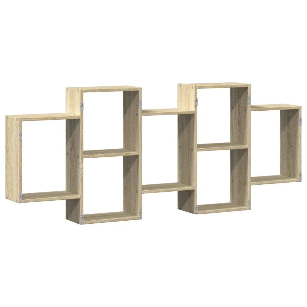 Scaffale a Parete Rovere Sonoma 159x18x65 cm in Truciolato 853211
